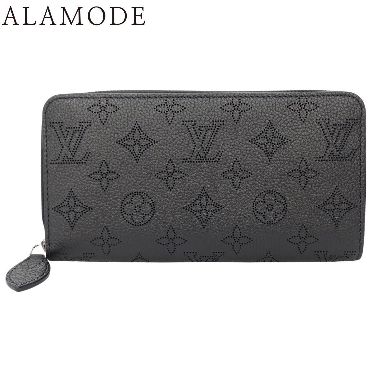 LOUIS VUITTON(ルイ・ヴィトン) モノグラム・マヒナ ジッピー・ウォレット ロングウォレット ラウンドファスナー 小物 マヒナ・レザー ノワール ブラック黒 シルバー金具 M61867 レディース 40802192781【中古】【アラモード】
