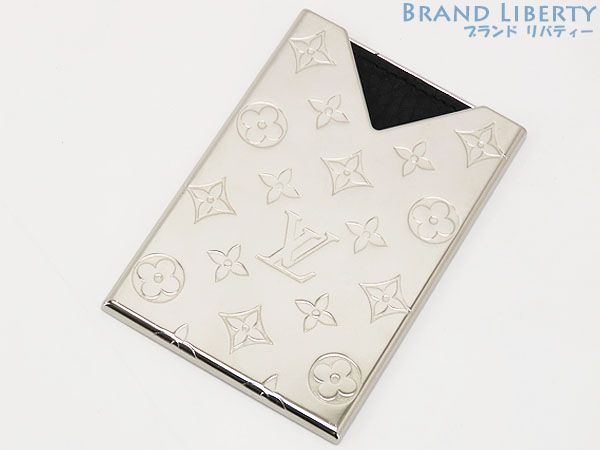 [Good Condition] Louis Vuitton LOUIS VUITTON Monogram Metal NOT FOR SALE Not for Sale Card Holder Card Case Pass Case Business Card Holder Silver R96427