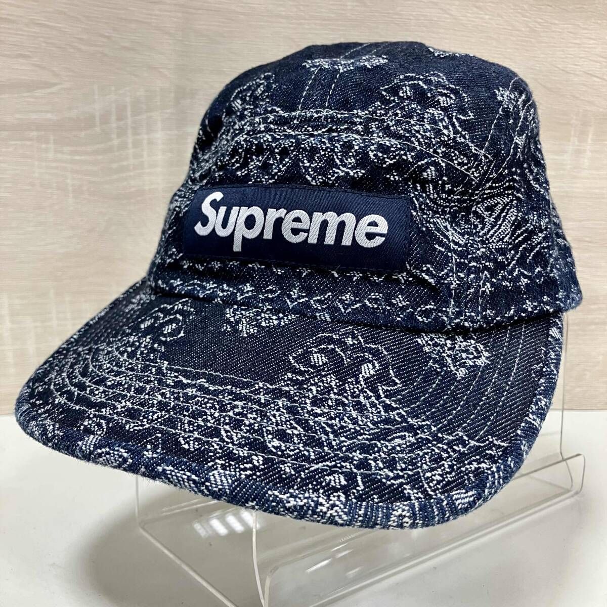 Supreme/キャップ/Bandana Jacquard Denim Cap シュプリーム バンダナ デニム キャンプキャップ 帽子