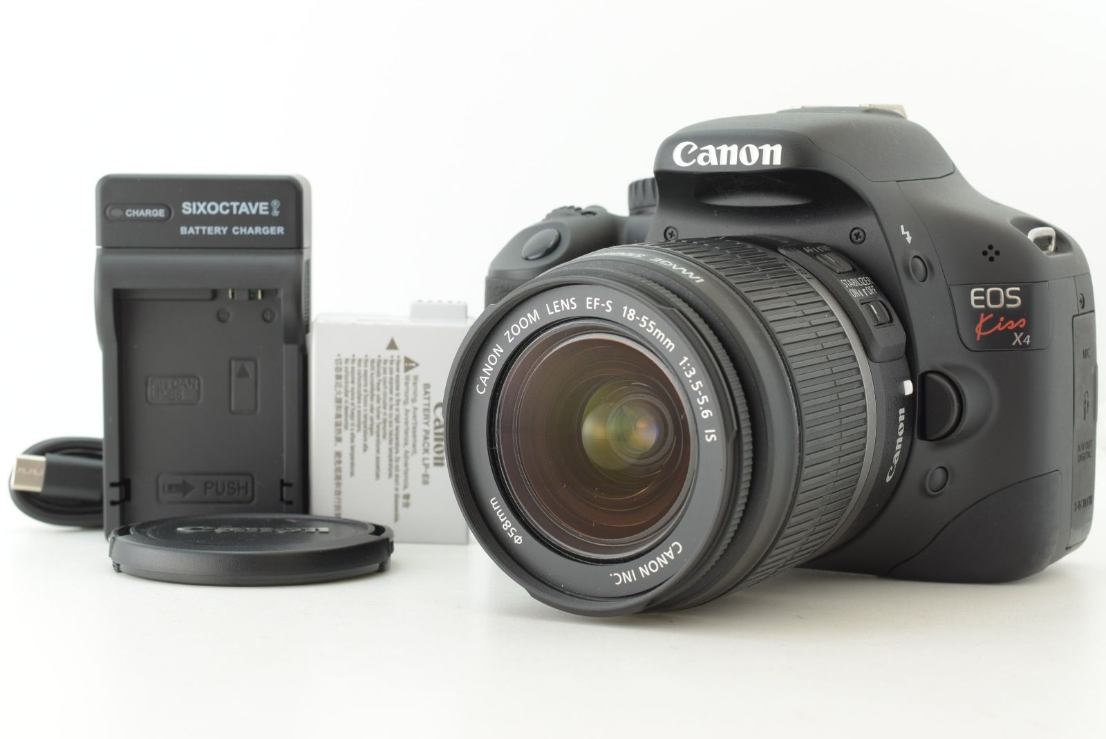 【美品 シャッターカウント 2641回】Canon EOS Kiss X4 /EF-S 18-55mm F3.5-5.6 IS キャノン デジタル一眼レフカメラ EF-TN-JP2827 12,628円