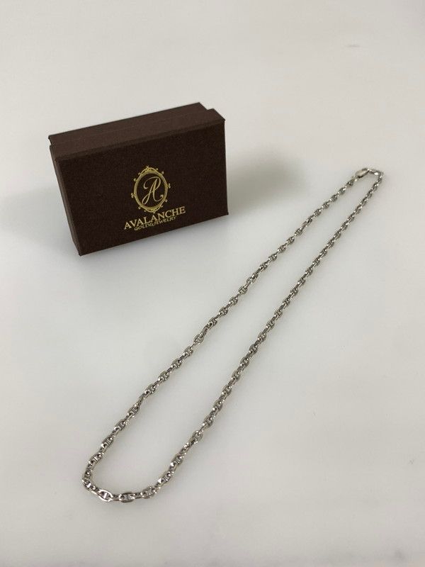 【中古品】 AVALANCHE アヴァランチ SV925 アンカーチェーン 50CM シルバー925 ネックレス アクセサリー アンカーデザイン メンズ 【192-260817-em-12-min】