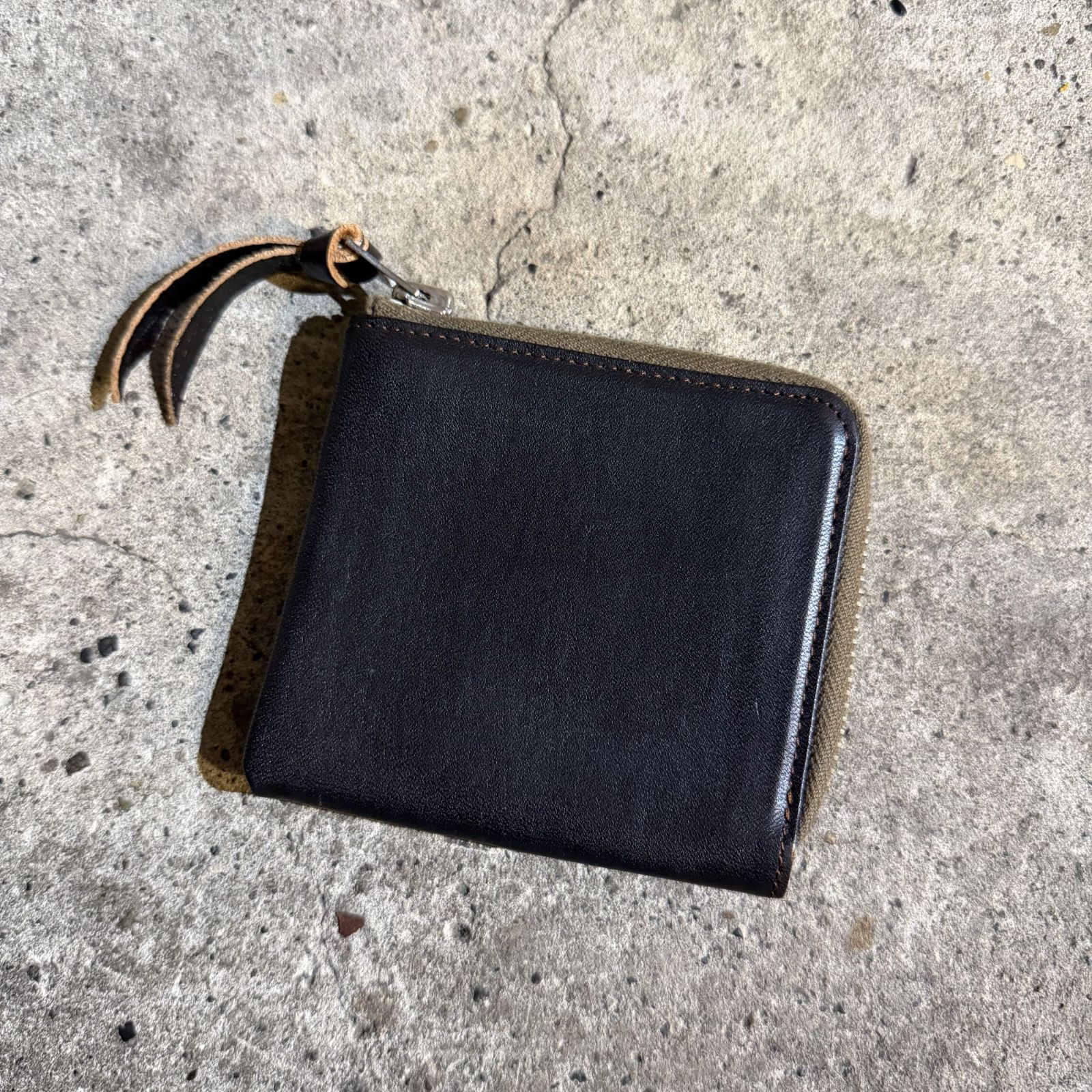 THE REAL McCOY'S HORSEHIDE WALLET L字ジップ ブラウン ザ リアル