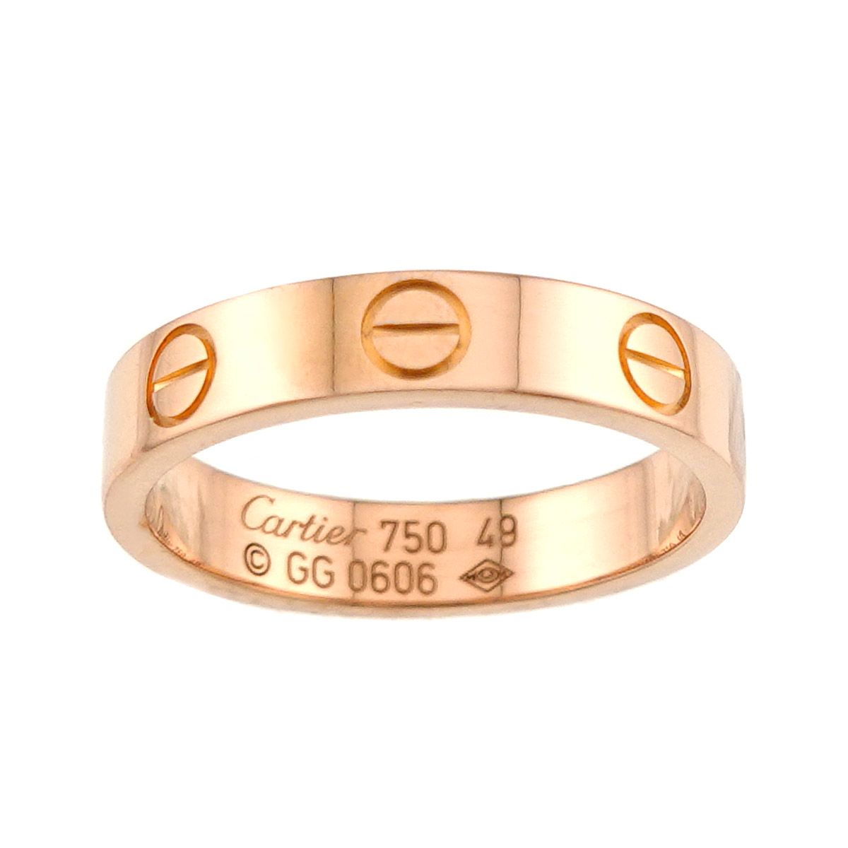 カルティエ Cartier ミニラブ #49 リング K18 PG ピンクゴールド 750