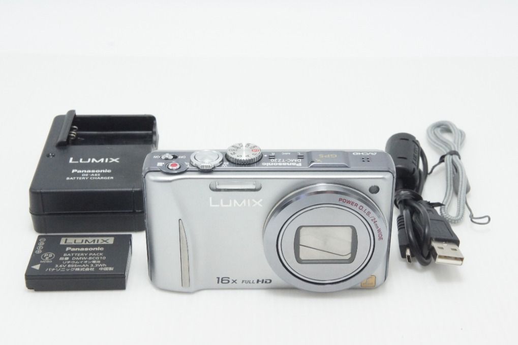 良品 Panasonic パナソニック LUMIX DMC-TZ20 コンパクトデジタルカメラ シルバー 260810e