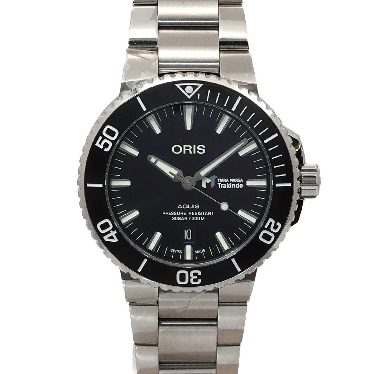 新品 未使用 オリス ORIS アクイス デイト 01 733 7730 メンズ 腕時計 デイト ブラック オートマ 自動巻き ウォッチ Aquis Date 90337570 97,900円