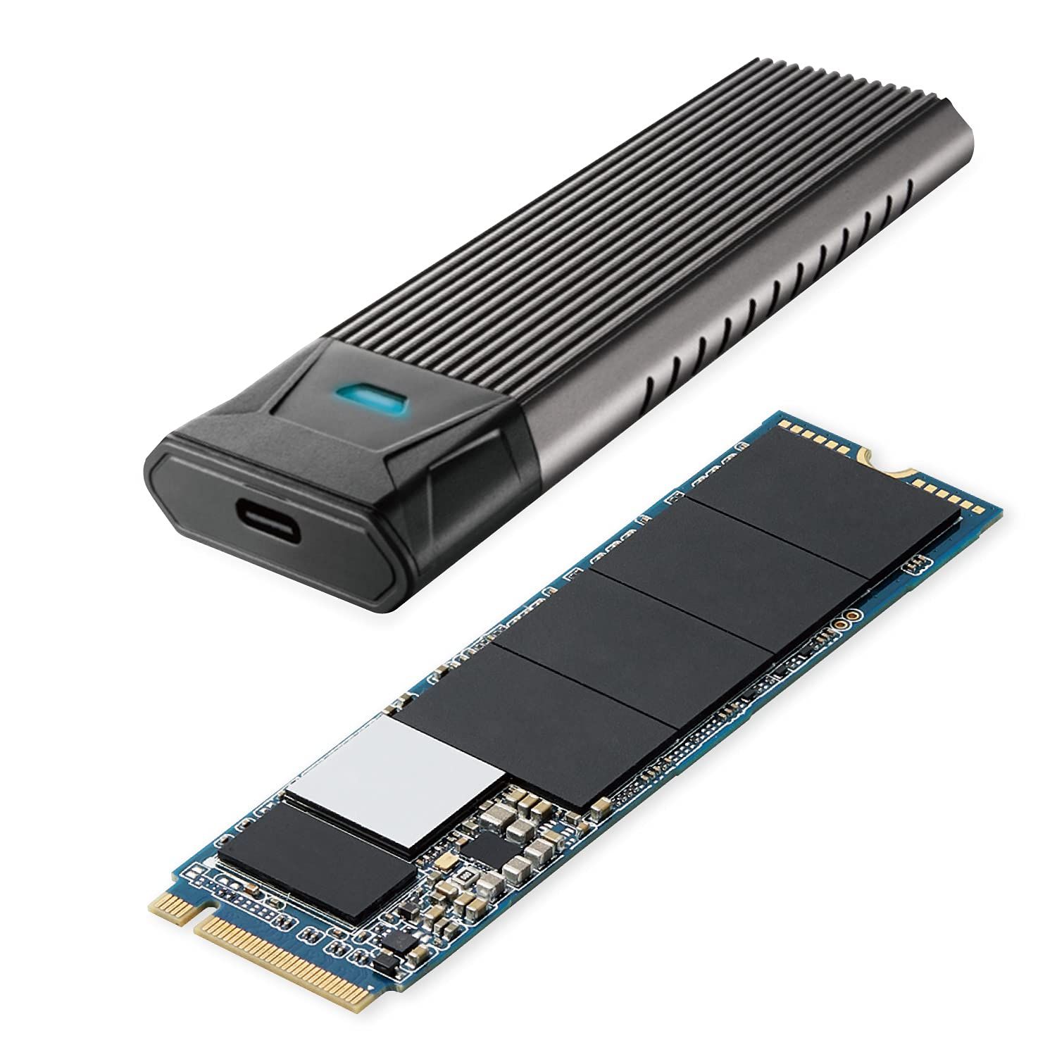 エレコム 内蔵SSD 256GB M.2 2280 PCIe接続 HDDケース付 データ移行ソフト HD革命 Copy Drive Lite付 ESD-IM20256G [256GB]