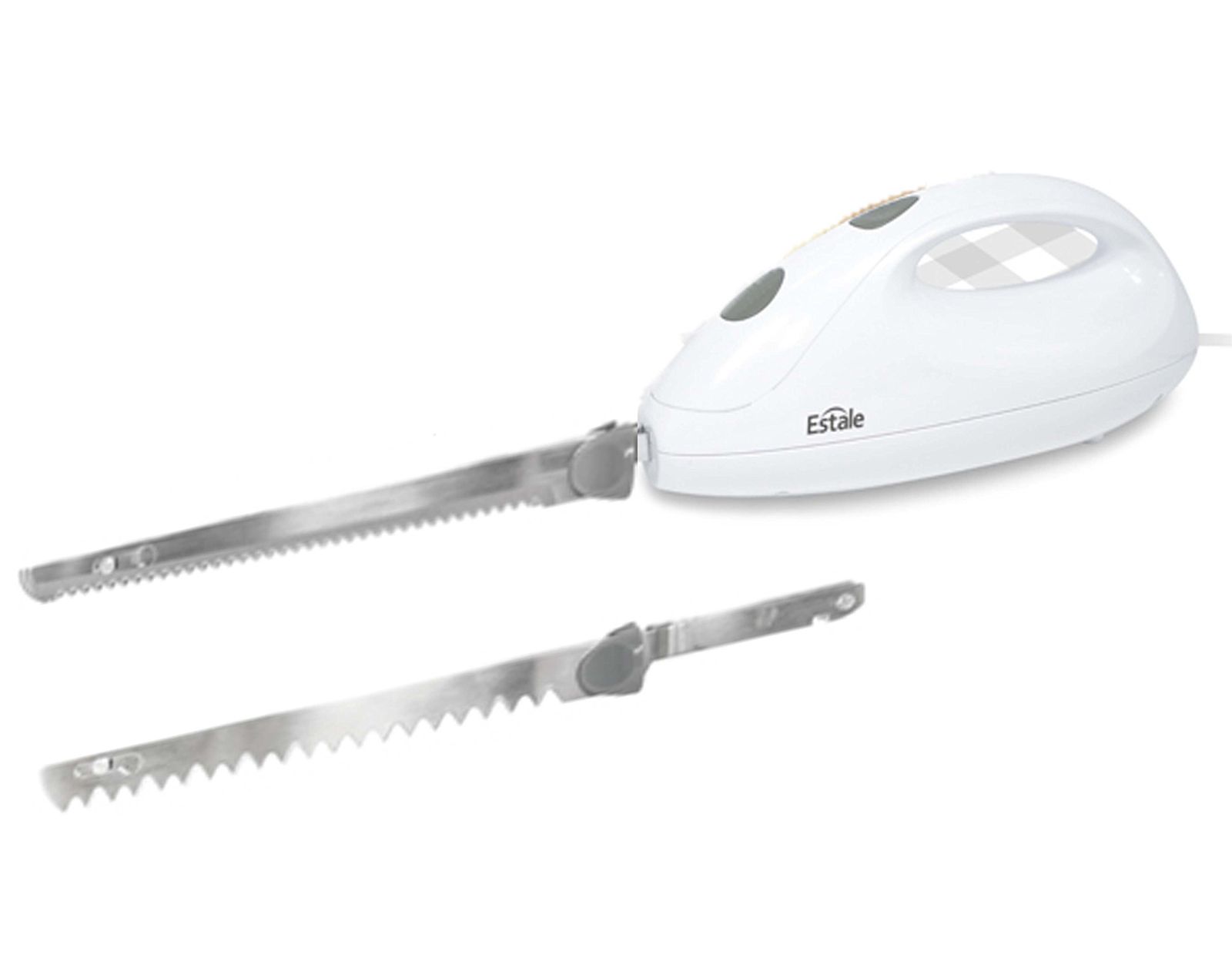 ステンレスブレード キッチン 電動ナイフ (パン用・肉用 2wayセット) MEK-8
