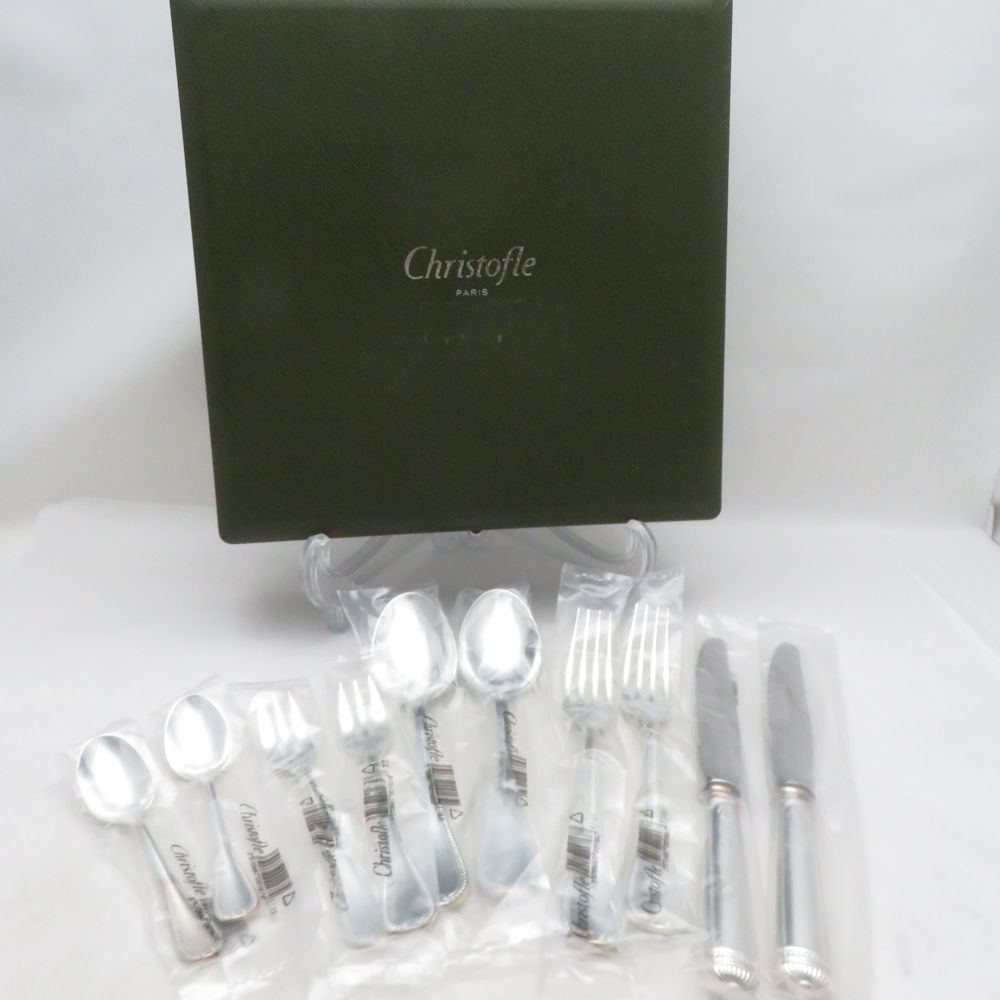 未使用 Christofle クリストフル マルメゾン カトラリー 10点 セット スプーン フォーク ナイフ SM5892R1