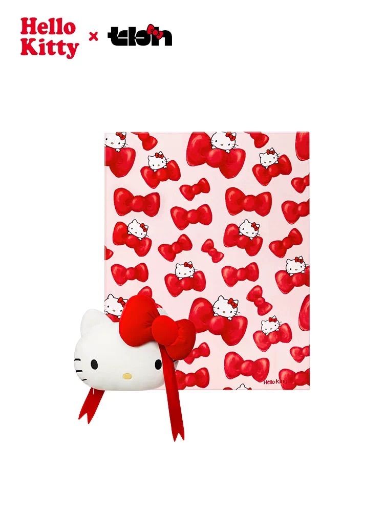 Hello Kitty × tbh 海外限定 リボン付き 2in1 ブランケットクッション