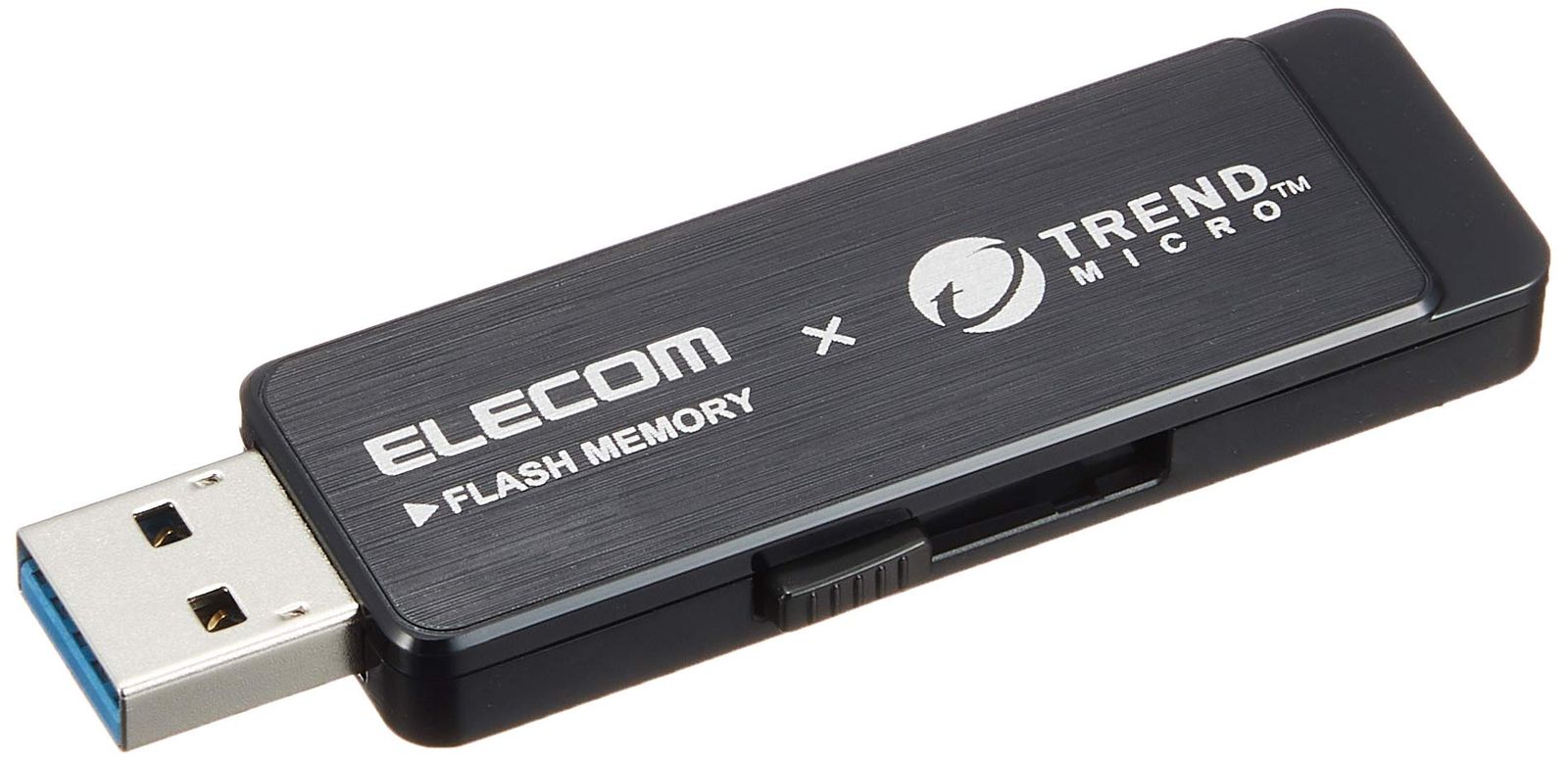 エレコム USBメモリ USB3.0 トレンドマイクロ製ウイルス対策ソフト搭載 32GB ブラック MF-TRU332GBK [32GB]