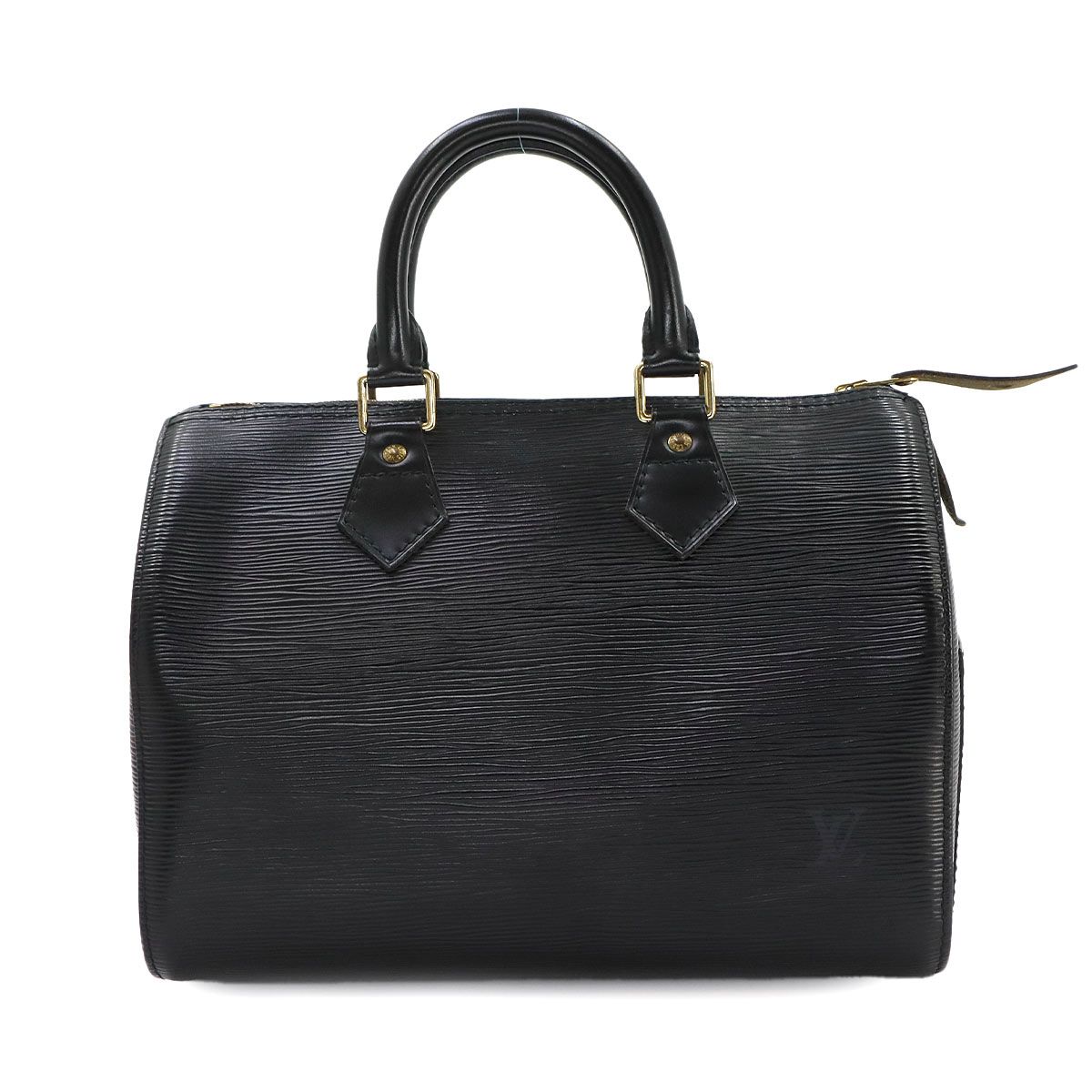 ルイ ヴィトン LOUIS VUITTON エピ スピーディ 25 ハンド バッグ レザー ノワール M59032 ゴールド 金具 Epi Speedy 25 90336695