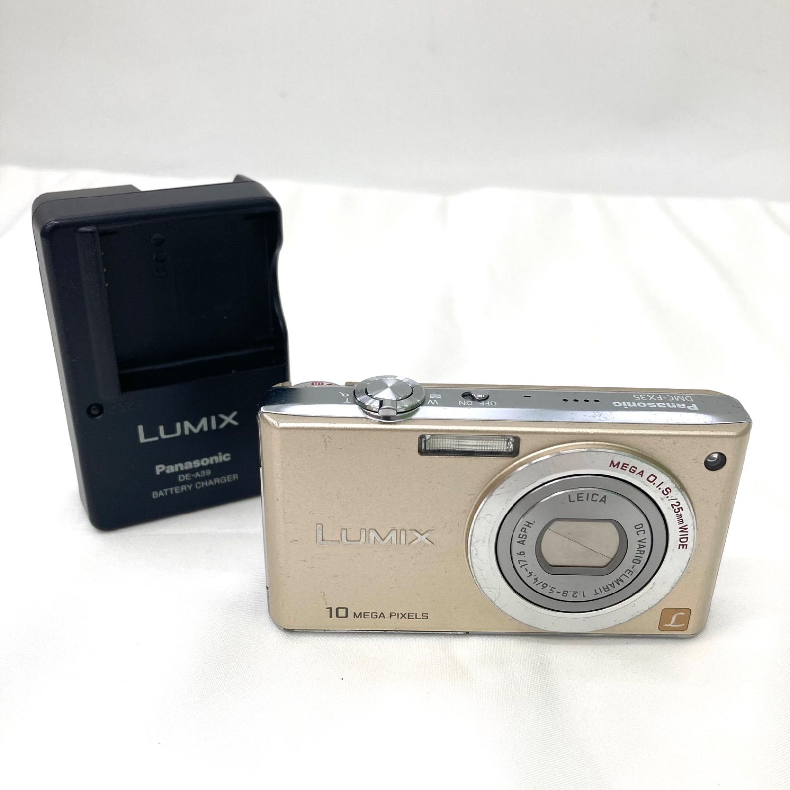 【Panasonic】パナソニック LUMIX ルミックス DMC-FX35 ゴールドカラー コンパクトデジタル 稼働品☆