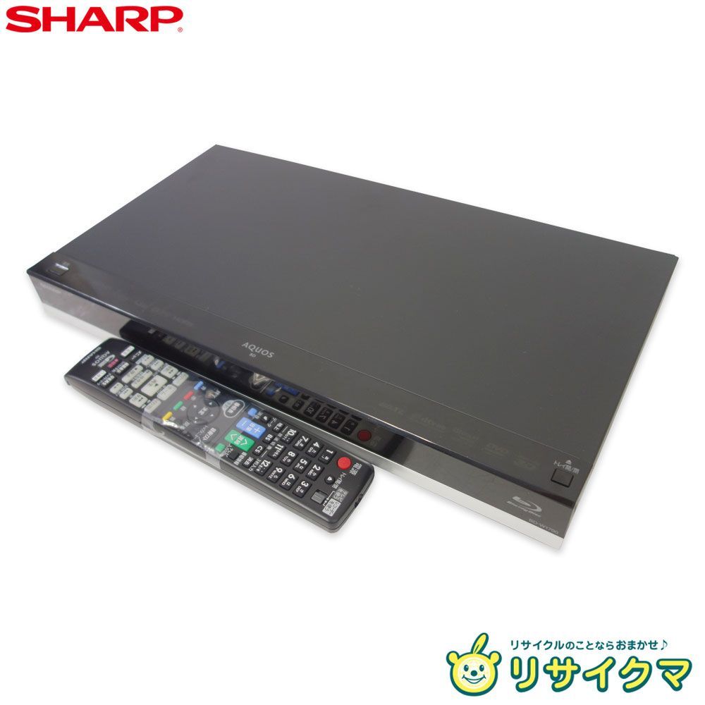 【中古】M▽シャープ ブルーレイレコーダー 2015年 HDD容量 1TB 2番組同時録画 外付けHDD対応 BD-W1700 (35260) 15,503円