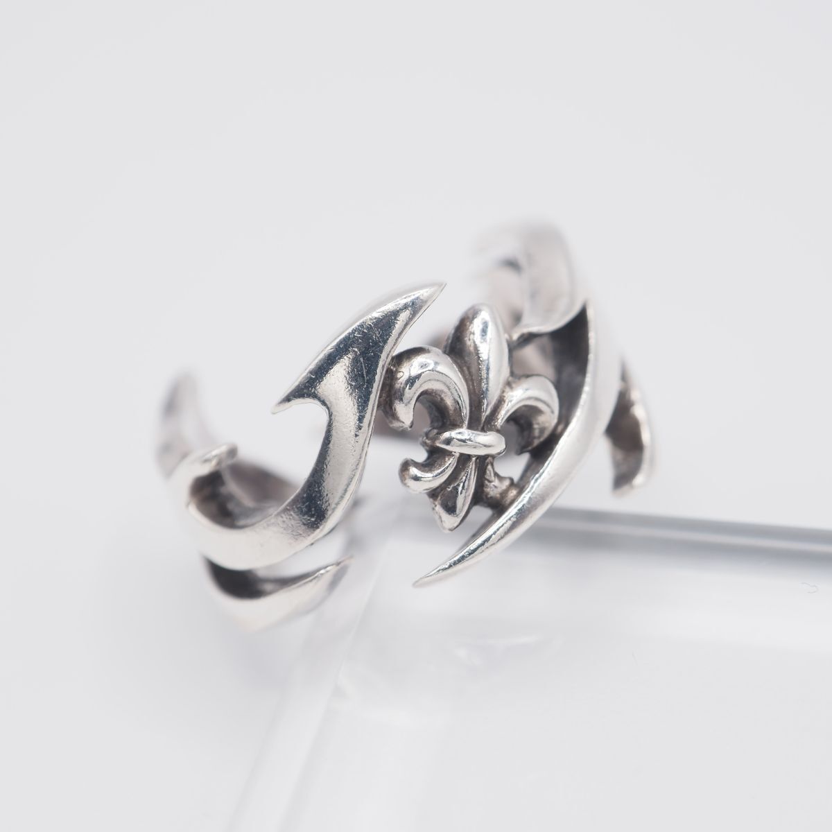 F472 PATRICK COX PATRICK COX 925S Engraved Ring Design Silver Ring Size 14