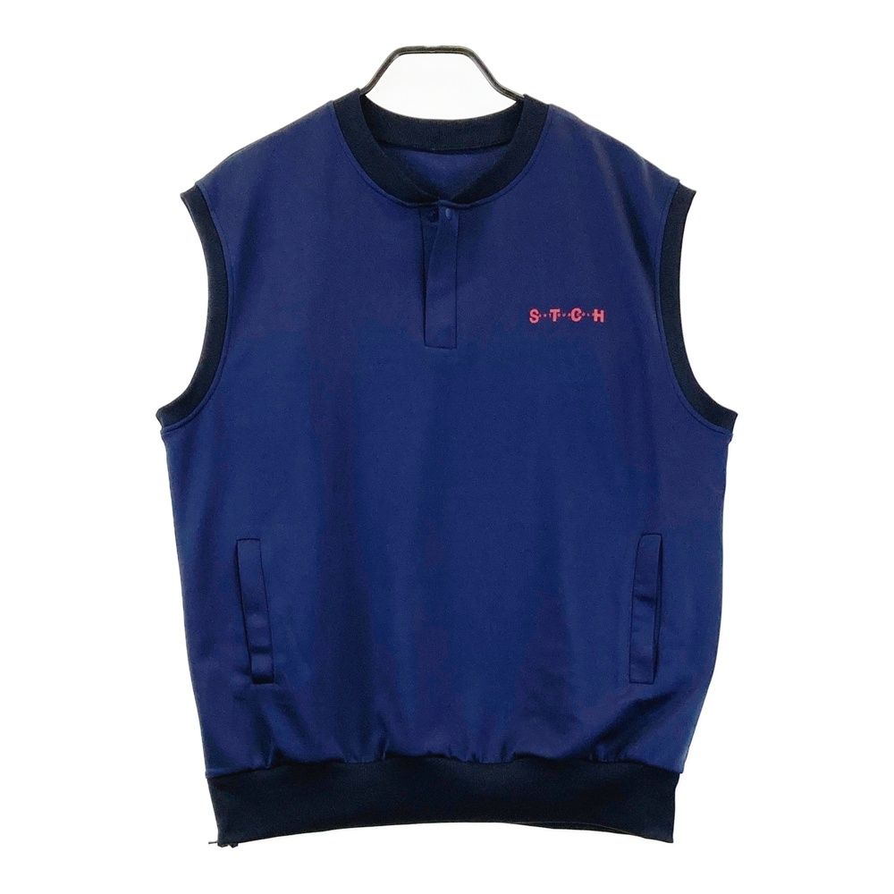 サイズ：F STCH SEVENTYTWO CLUBHOUSE ×ANTIQUA GOLF ハーフジップ ベスト ネイビー系 [240101756228] ゴルフウェア メンズ ストスト
