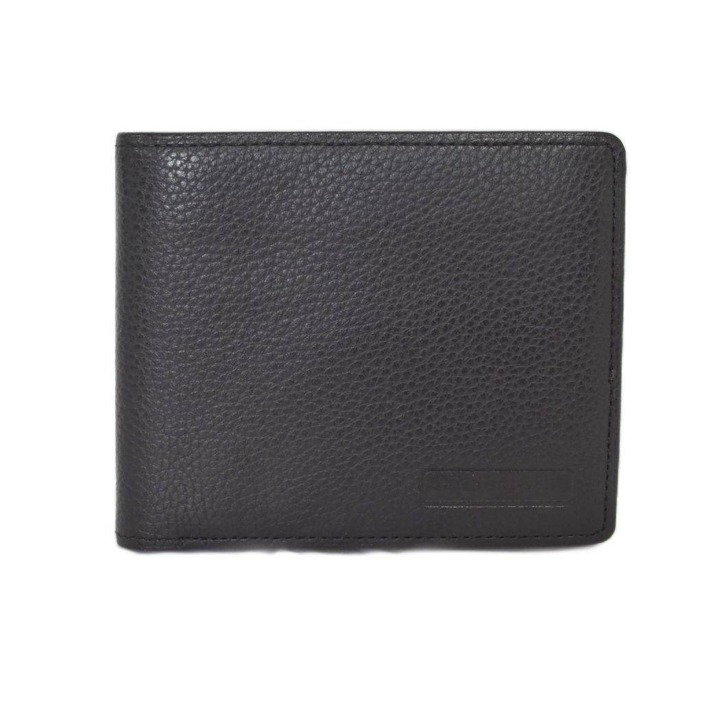 バーバリー BURBERRY 二つ折り財布 札入れ カード入れ レザー 黒 ブラック ■GY62