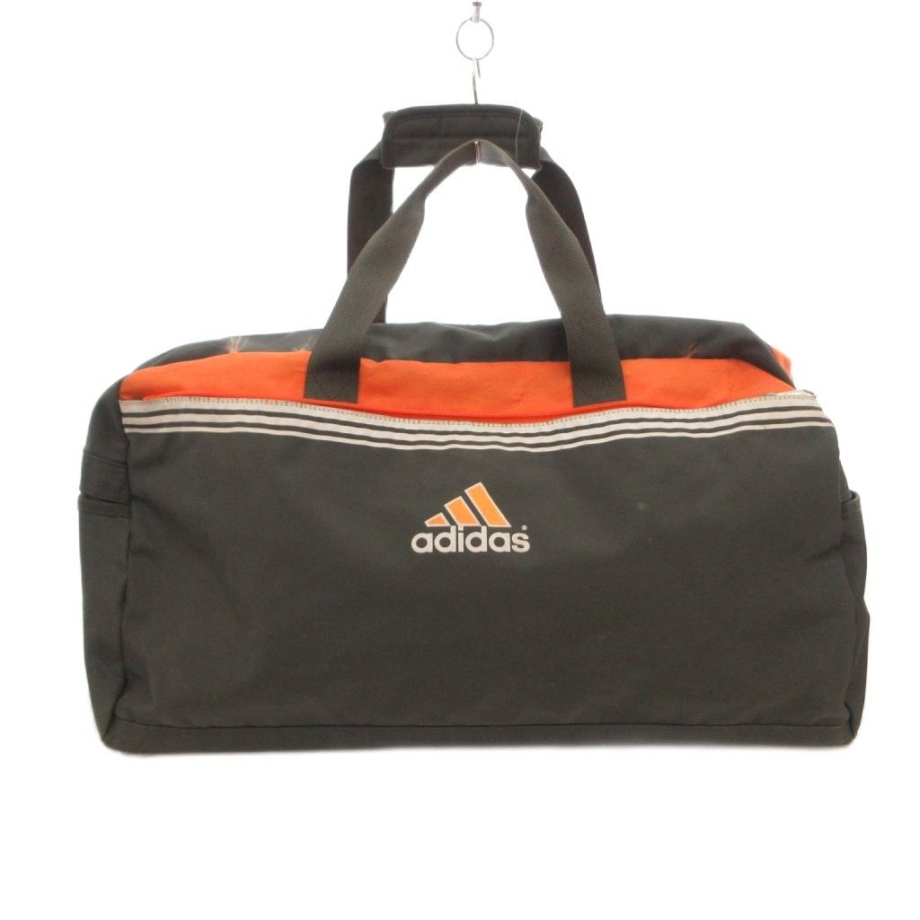 アディダス adidas ボストンバッグ トラベル ロゴ プリント カーキ