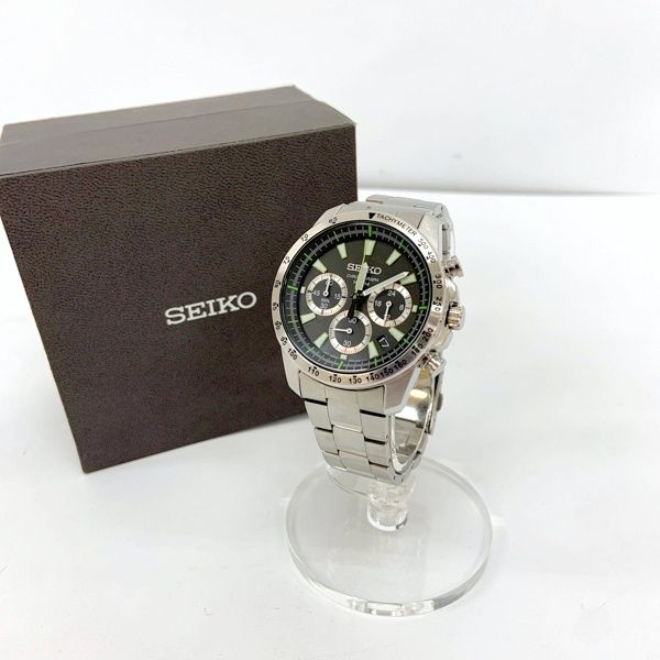 SEIKO セイコー 腕時計 クロノグラフ SSB027P1 クォーツ ビジネス 海外 