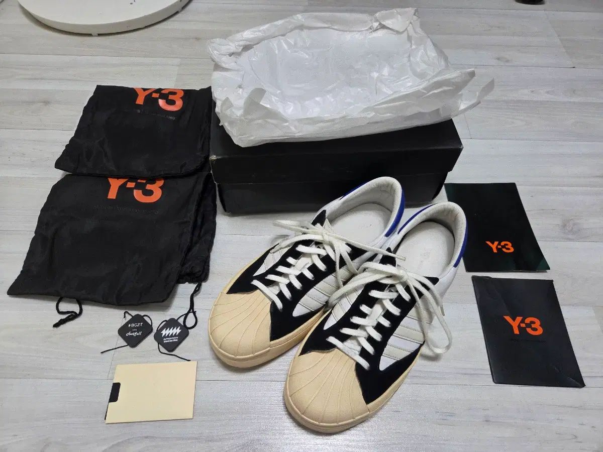 Y-3 ヨウジ スター クラウド 白 ボールド ブルー 265