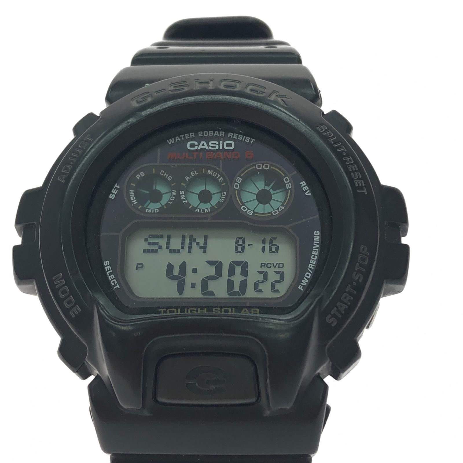 카시오 GW-6900 카시오 남성용 터프 솔라 디지털 시계 G-SHOCK G-SHOCK 블랙