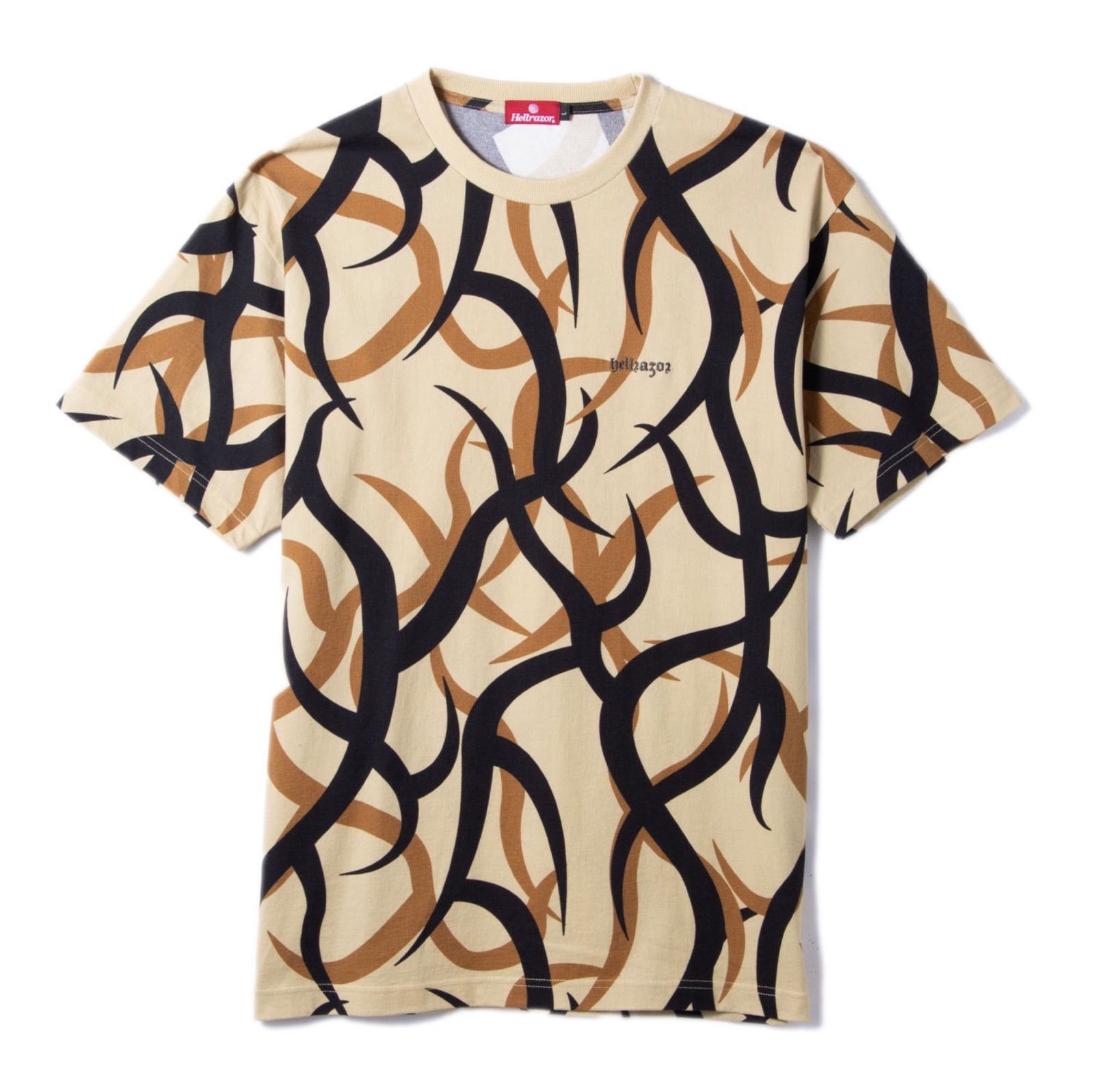 HELLRAZOR / HELLASAT TRIBAL CAMO SHIRT / BEIGE / L