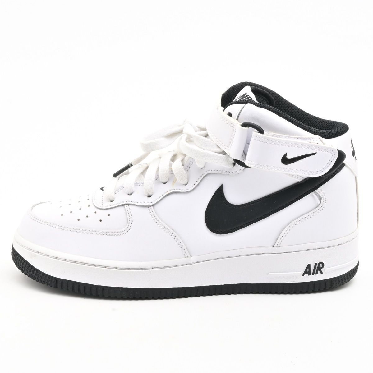 NIKE(ナイキ) スニーカー 26 メンズ エア フォース 1 MID '07 DV0806-101 白×黒 ハイカット レザー