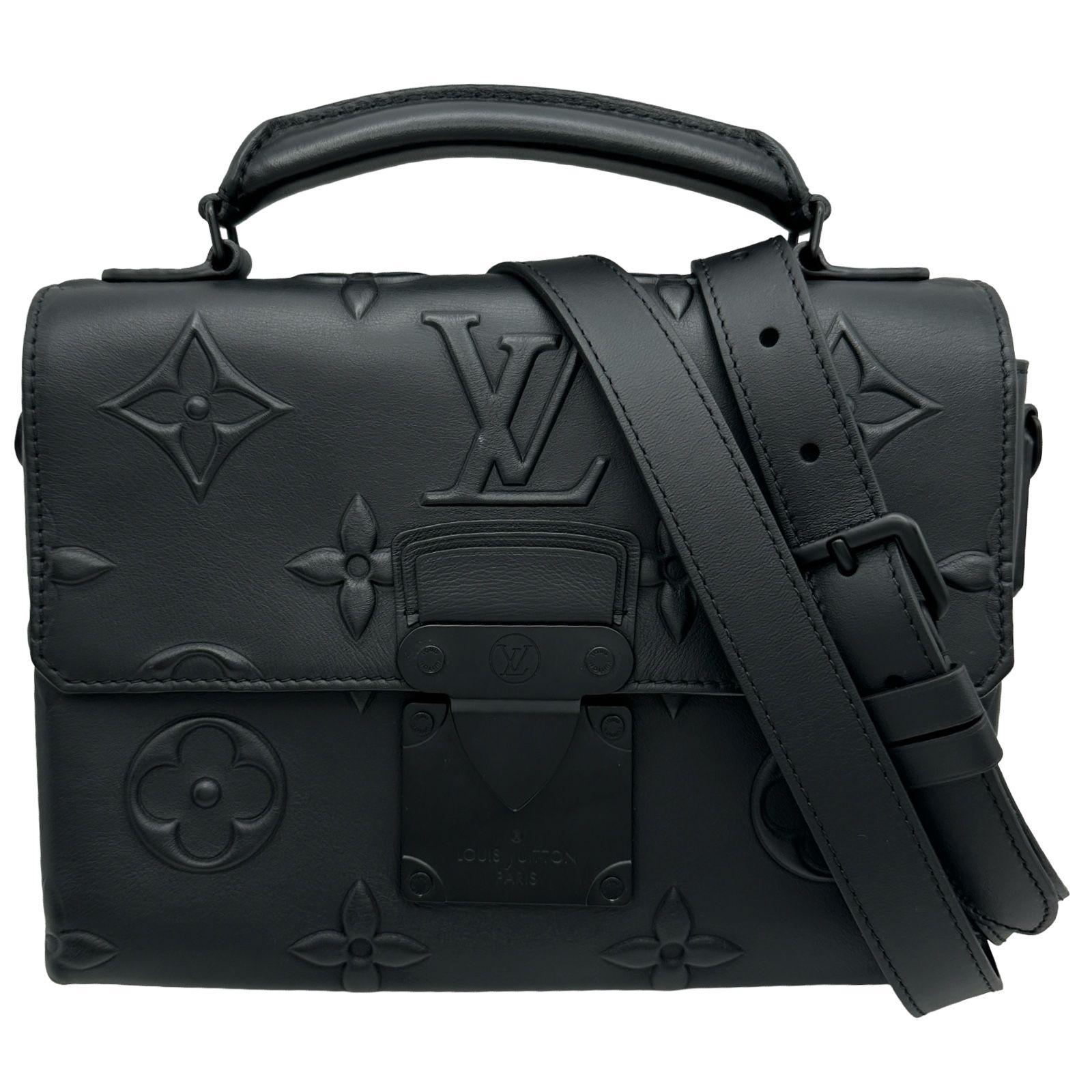 ルイ・ヴィトン LOUIS VUITTON アンバサダーPM M58711 ノワール モノグラムシールレザー メンズ ショルダーバッグ