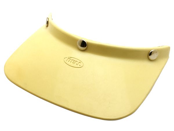 VINTAGE BELL 530 DUCKBILL VISOR（ビンテージベル530ダックビルバイザー）WHITE ヤレ 【海外直輸入中古品】白 moto star モトスター専用 500-tx 500tx r-t rt super magnum 当時物 of