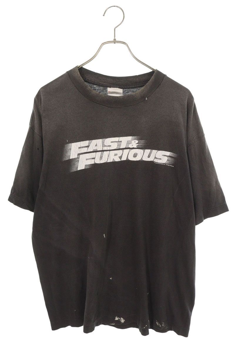 セントマイケル SM-MK8-0000-C06 FAST FURIOUS ヴィンテージ加工Tシャツ メンズ L