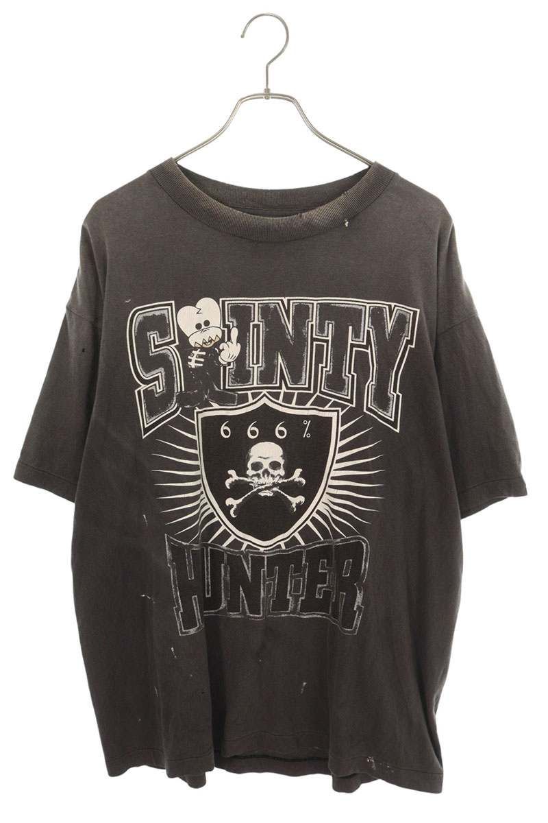 セントマイケル SM-MK8-0000-C29 SAINTY HUNTER ヴィンテージ加工Tシャツ メンズ L