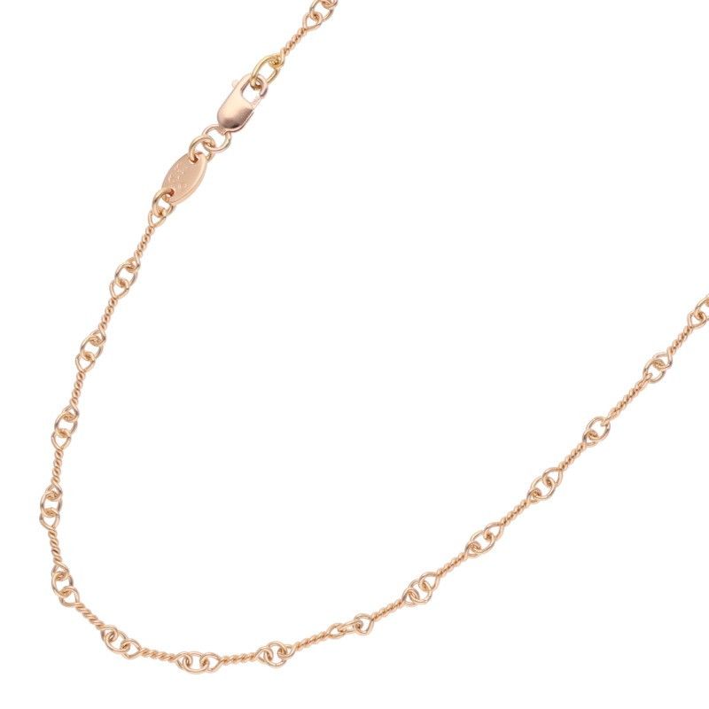 クロムハーツ 22K NECKCHAIN T18/ツイストチェーン18inch ゴールドネックレス メンズ