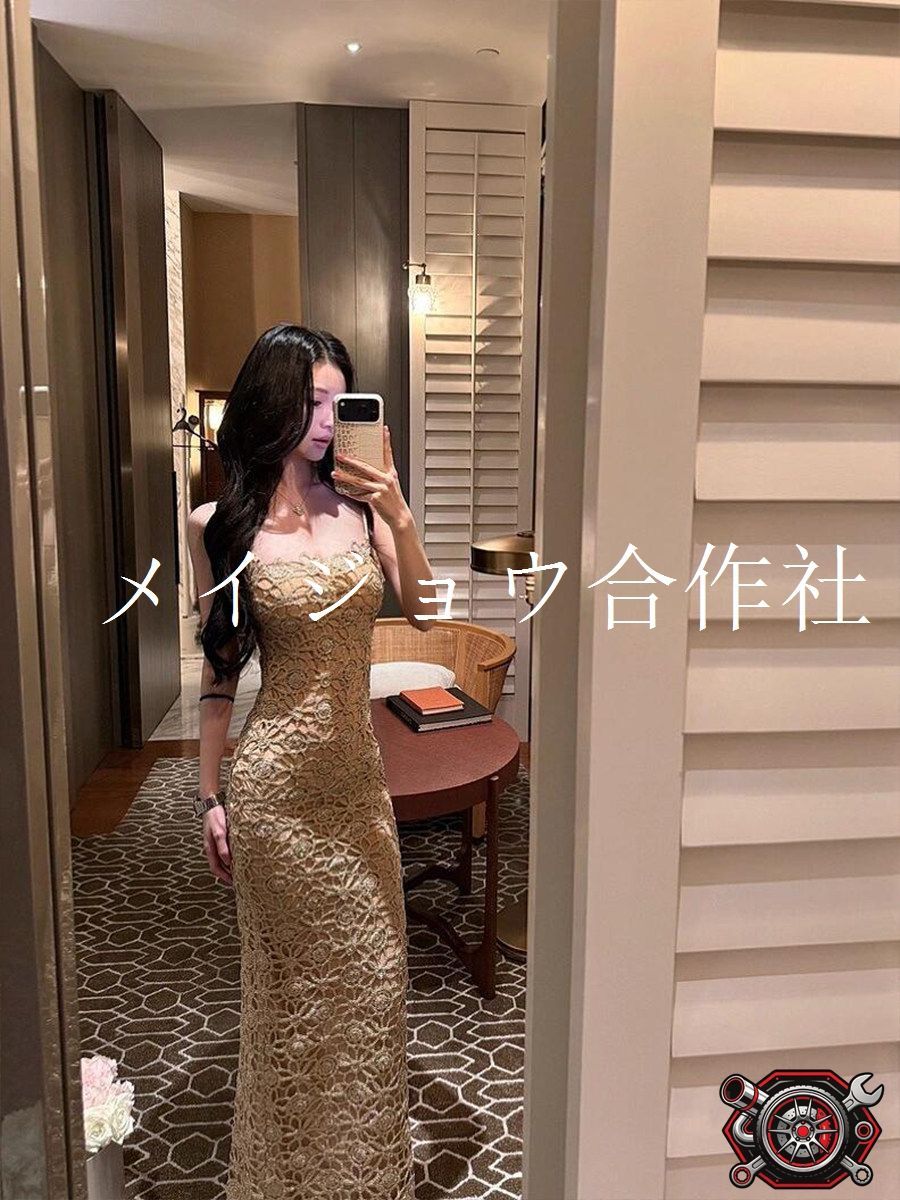 パーティードレス ミニドレス ビスチェ レース シャンパンゴールド 成人式 結婚式 二次会 披露宴 ゲスト ウエストマーク タイトシルエット 上品 華やか エレガント フェミニン おしゃれ