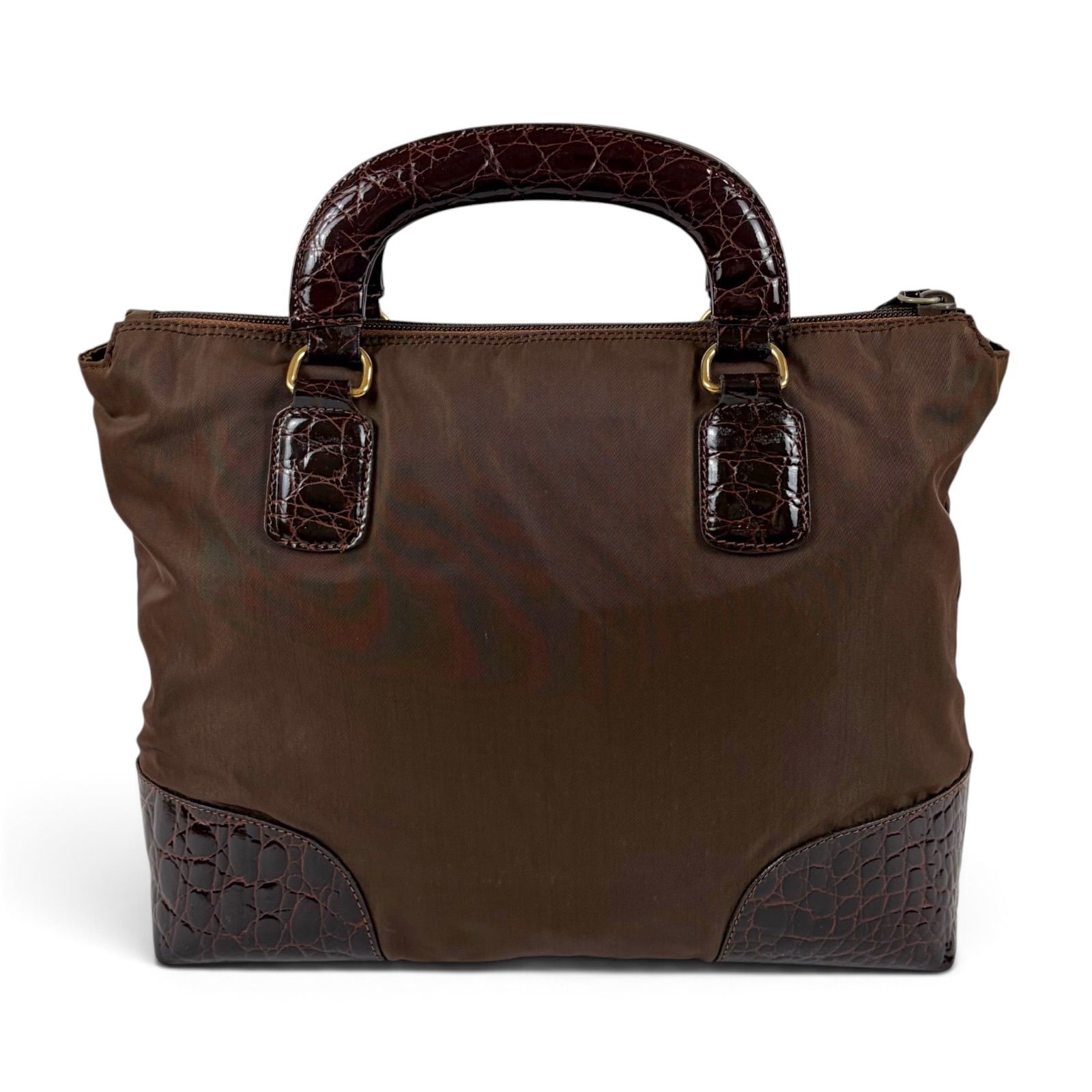 PRADA Triangle Logo Top Handle Bag プラダ トライアングルロゴ 