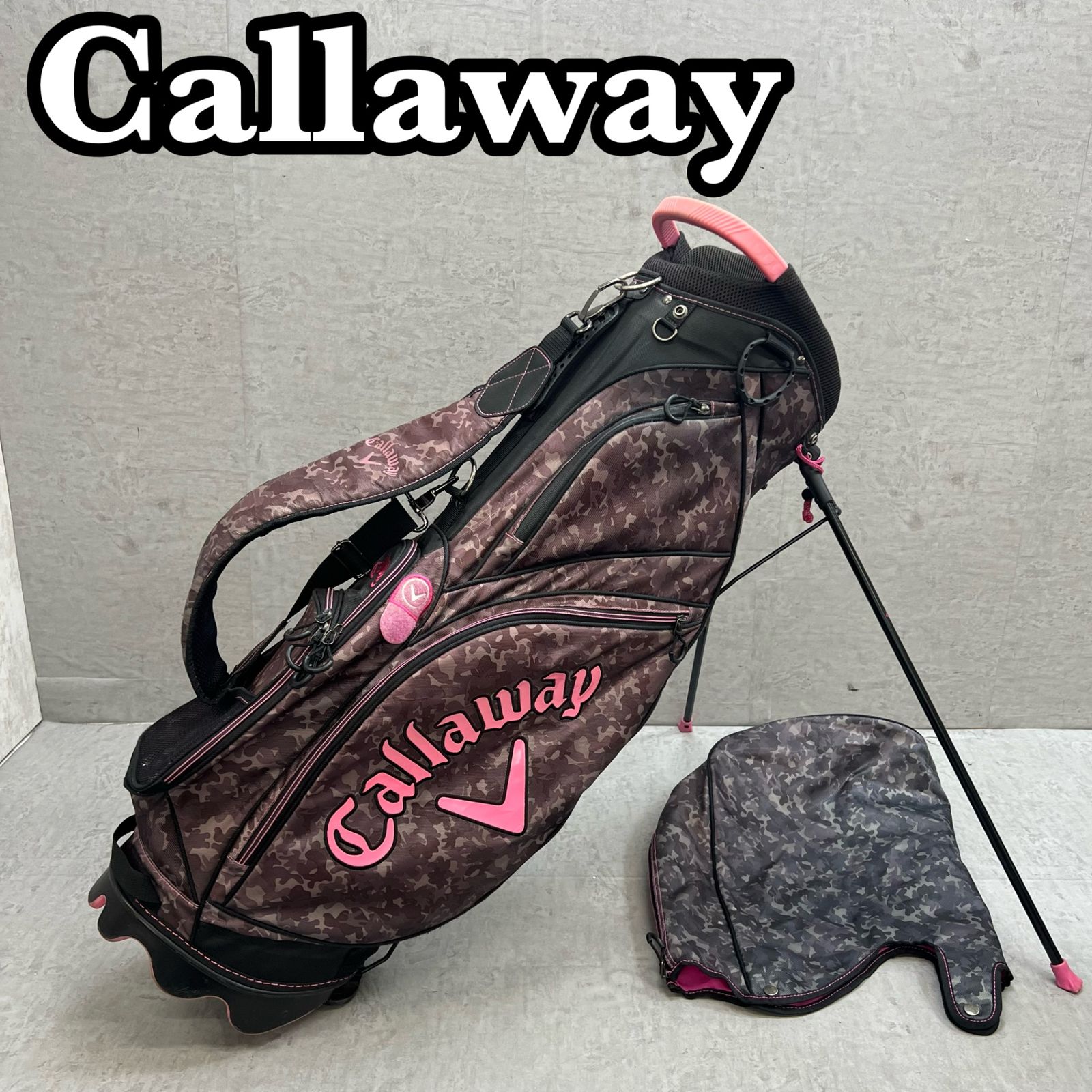 Callaway キャロウェイ キャディバッグ 9.5型 6分割 キャロウェイ ゴルフ キャディバッグ スタンド式 9.5型 6分割 カモフラ