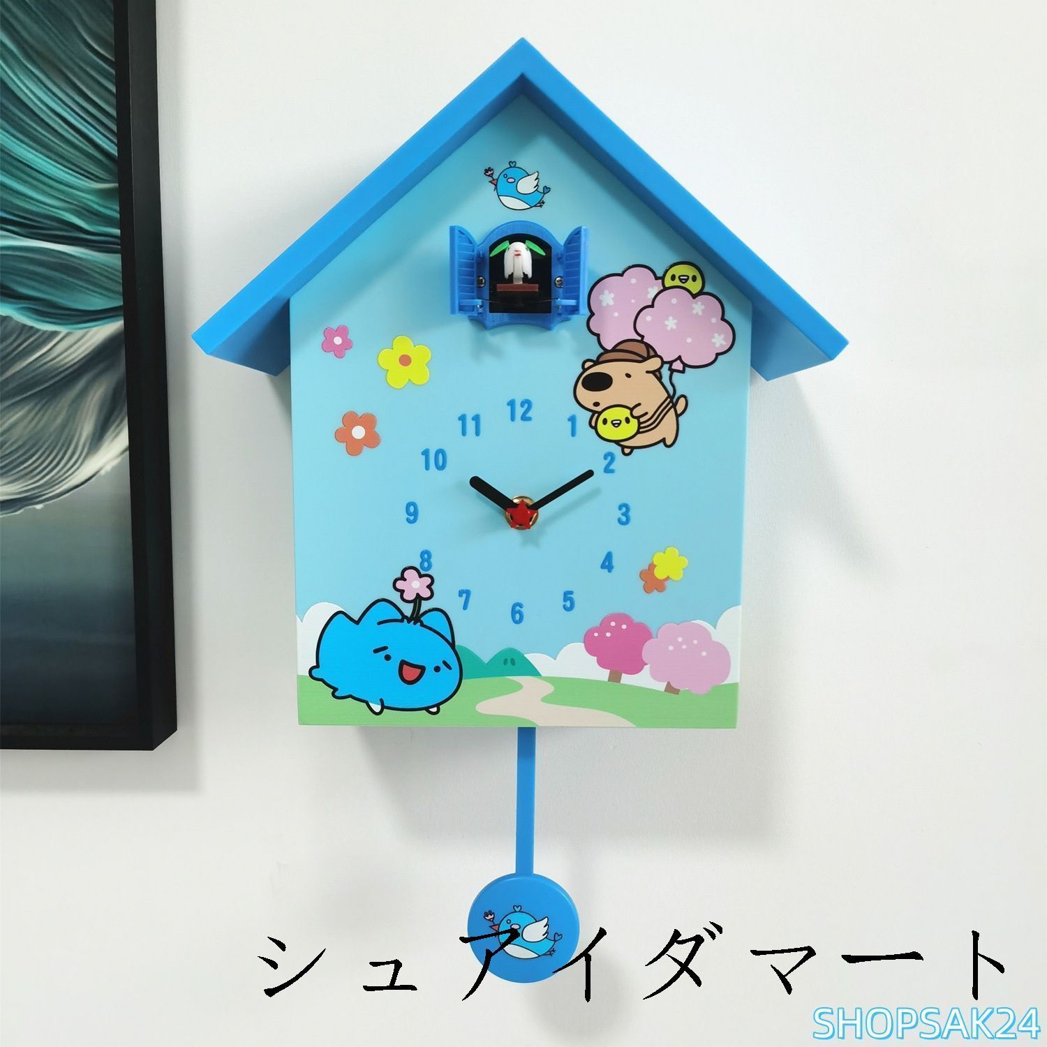 振り子時計 カッコー時計 鳥 時計 カッコー鳥時計 鳩時計 木製装飾