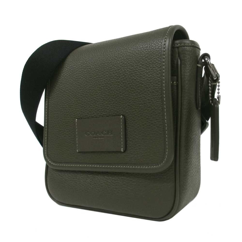 【新品】コーチ CAT10 QBRJ5 (ユニフォーム グリーン) バッグ ショルダーバッグ COACH LUCAS レザー クロスボディバッグ 斜め掛け アウトレット メンズ 送料無料