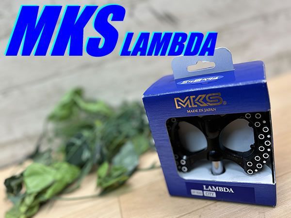 ☆ I recommend Telspoichi!! Unused item!! MKS LAMBDA BK 419g Mikashima Lambda Flat Pedal Road Mini Velocross Pist MTB M-1849