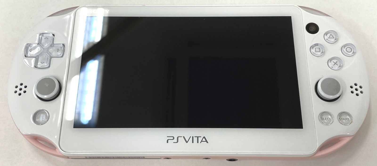 PSVITA 하드/ 플레이스테이션 비타 본체 라이트 핑크/화이트 PCH-2000 본체 전용/작동 확인 손상 (많이) /플레이스테이션 비타/ [중고] [25-20260817-B-361] [함께 판매]