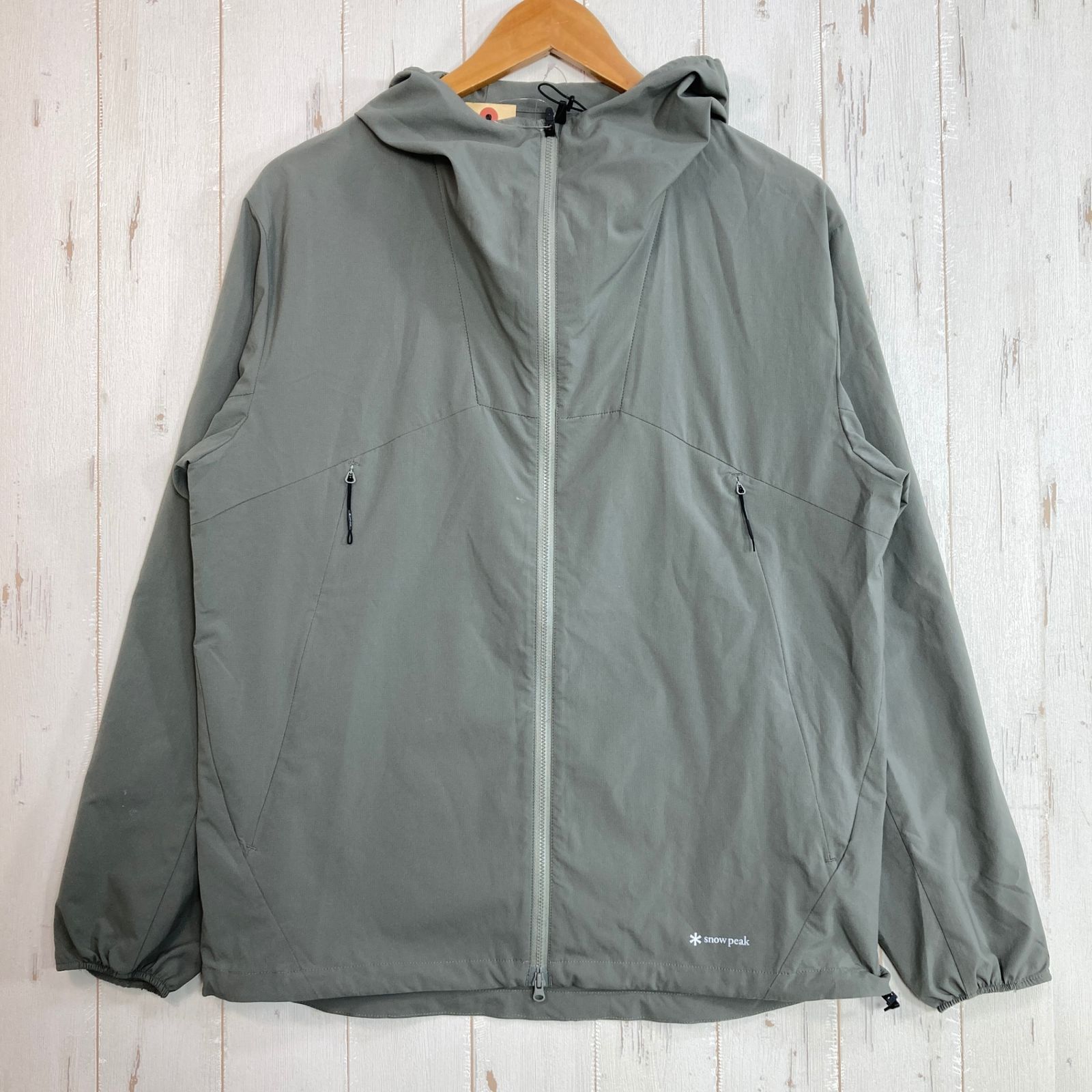 ✉️Unisex S グレー系 Snowpeak ( スノーピーク ) シャドー リップストップ ジャケット Shadow Ripstop Jacket ポリエステル ウェア トップス インナー シャツ フーディ 化繊 z00060328