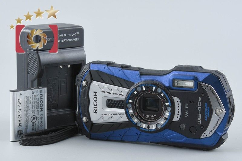 【中古】RICOH リコー PENTAX ペンタックス WG-40W ブルー コンパクトデジタルカメラ 27,170円