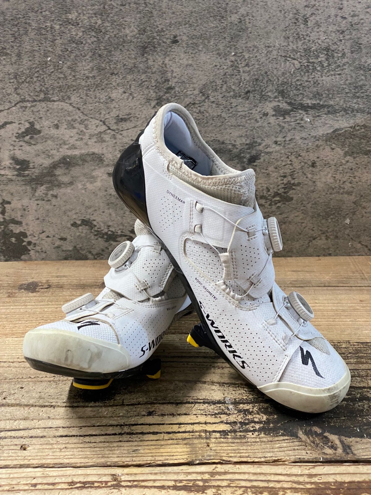 KE239 スペシャライズド SPECIALIZED S-WORKS Ares ビンディングシューズ 3穴 BOA Li2 BD 白黒 EU42 ※ガリ傷