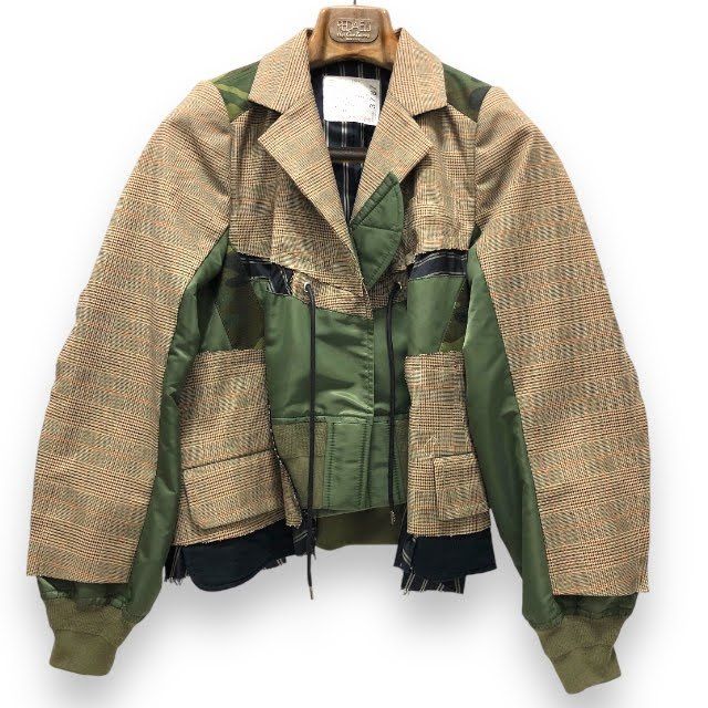 美品/sacai/サカイ/コレクションライン/再構築/ミリタリーテーラードブルゾン/サイズ1/レディース/トップス/RS2740 41,327円