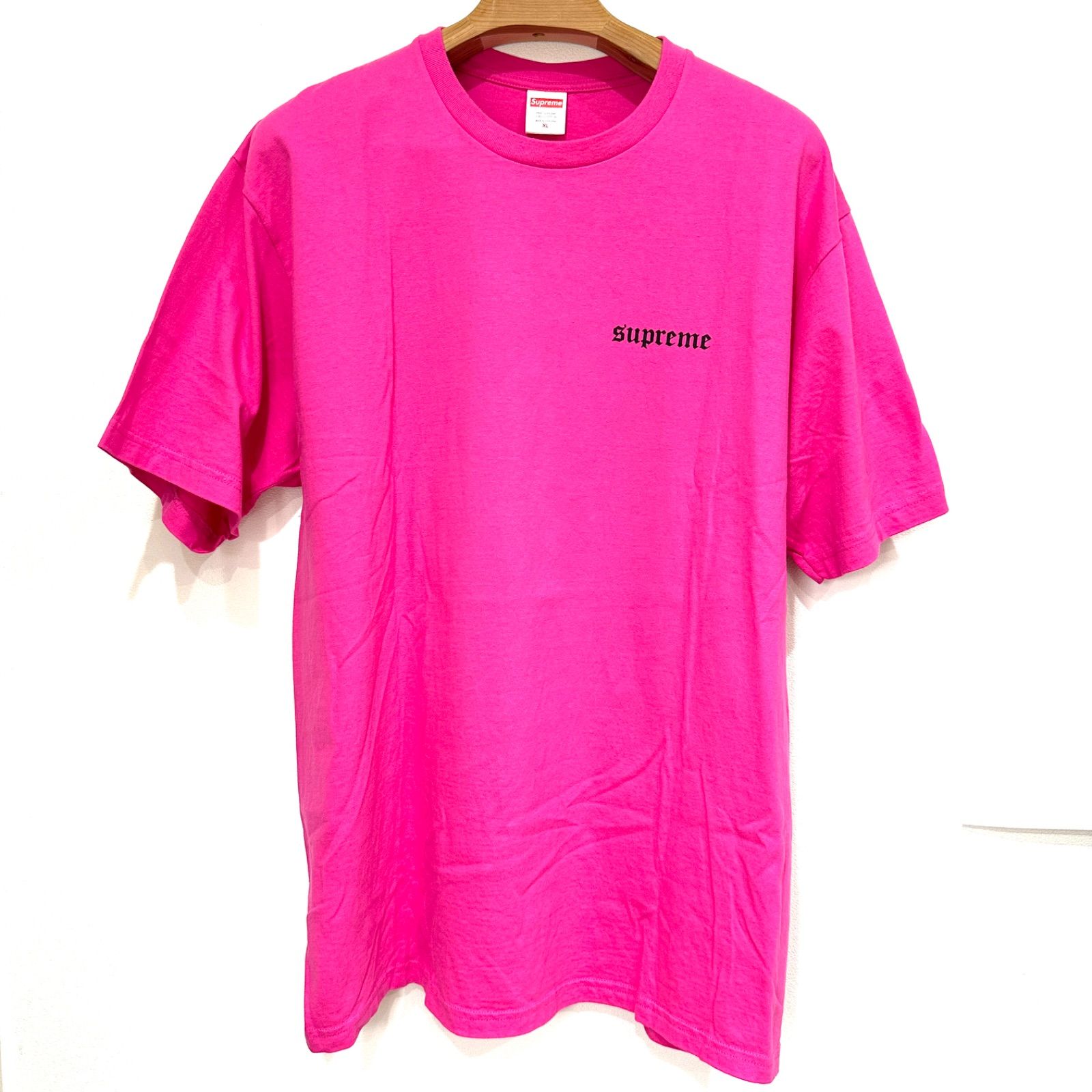 [Kusunoki Essence Store/Motosumiyoshi] Supreme Supreme T-shirt American Flag Target Logo Pink Size: XL 100% Cotton Men's Clothing