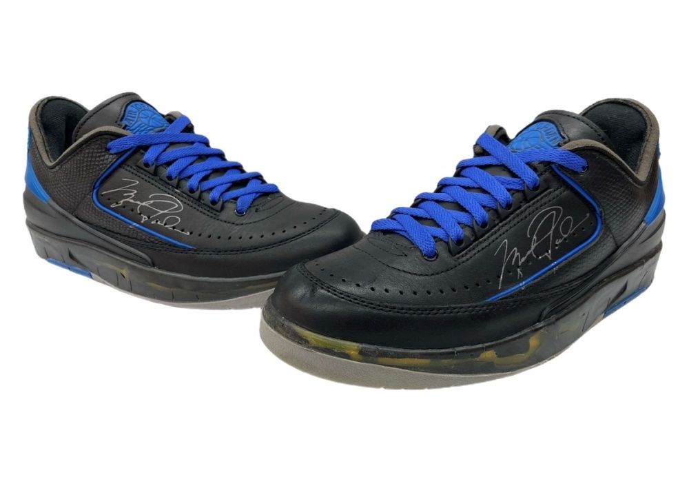 ナイキ NIKE × OFF-WHITE オフ ホワイト 21年製 AIR JORDAN 2 RETRO LOW SP エア ジョーダン ロー AJ2 シューズ 黒 DJ4375-004 メンズ靴 スニーカー ブラック 26.5cm 104S-1413