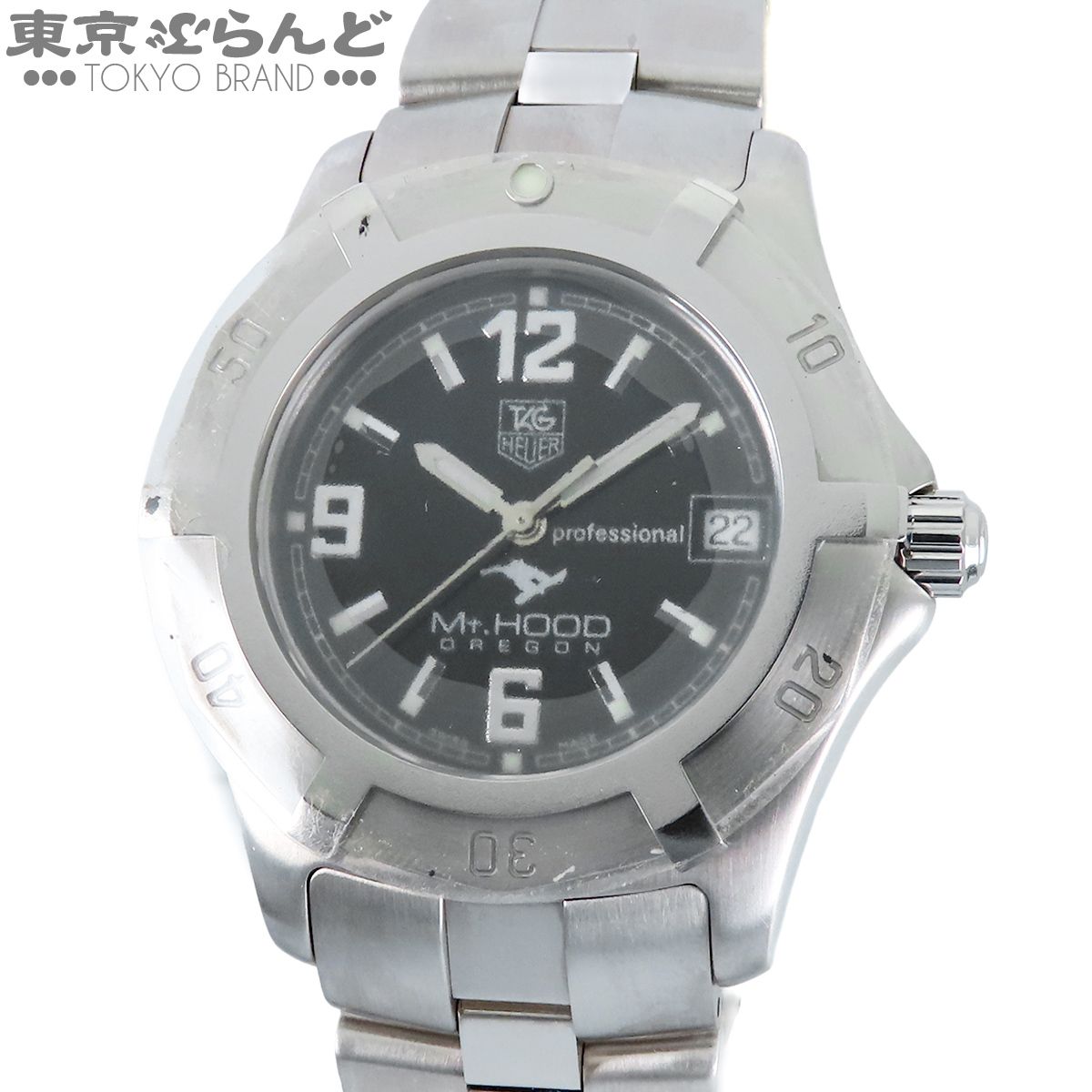 タグホイヤー TAG HEUER エクスクルーシブ WN111F.BA0332 ブラック SS 2000 マウントフッド Mt.HOOD 800本限定 腕時計 メンズ クォーツ式 電池式 デッドストック 電池交換済 101890987