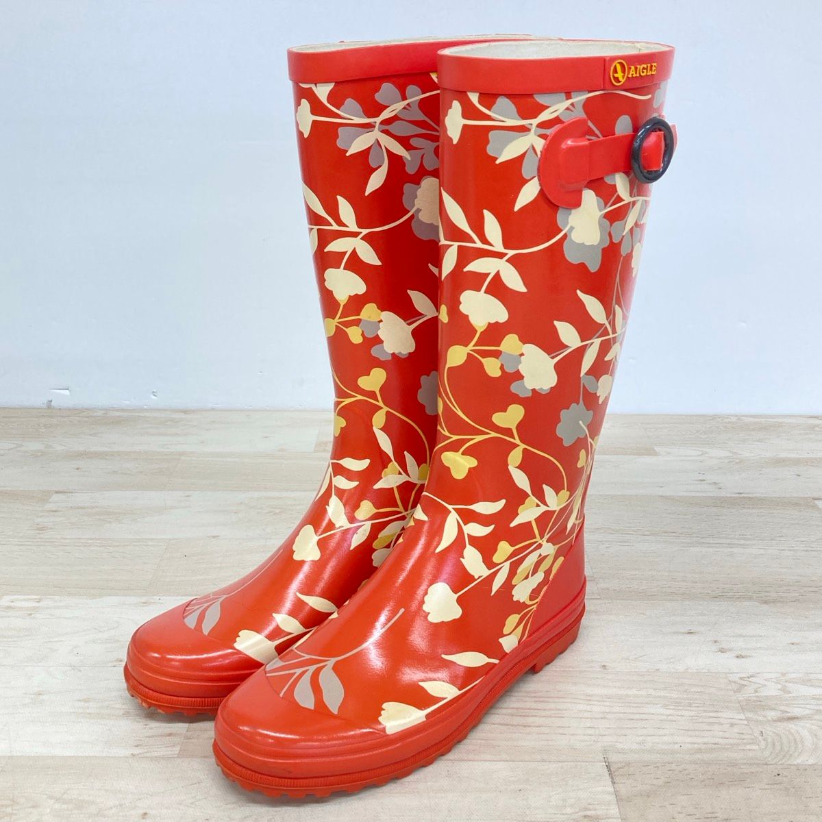 美品 AIGLE/エーグル レインブーツ/長靴 レディース 37(23.5cm相当