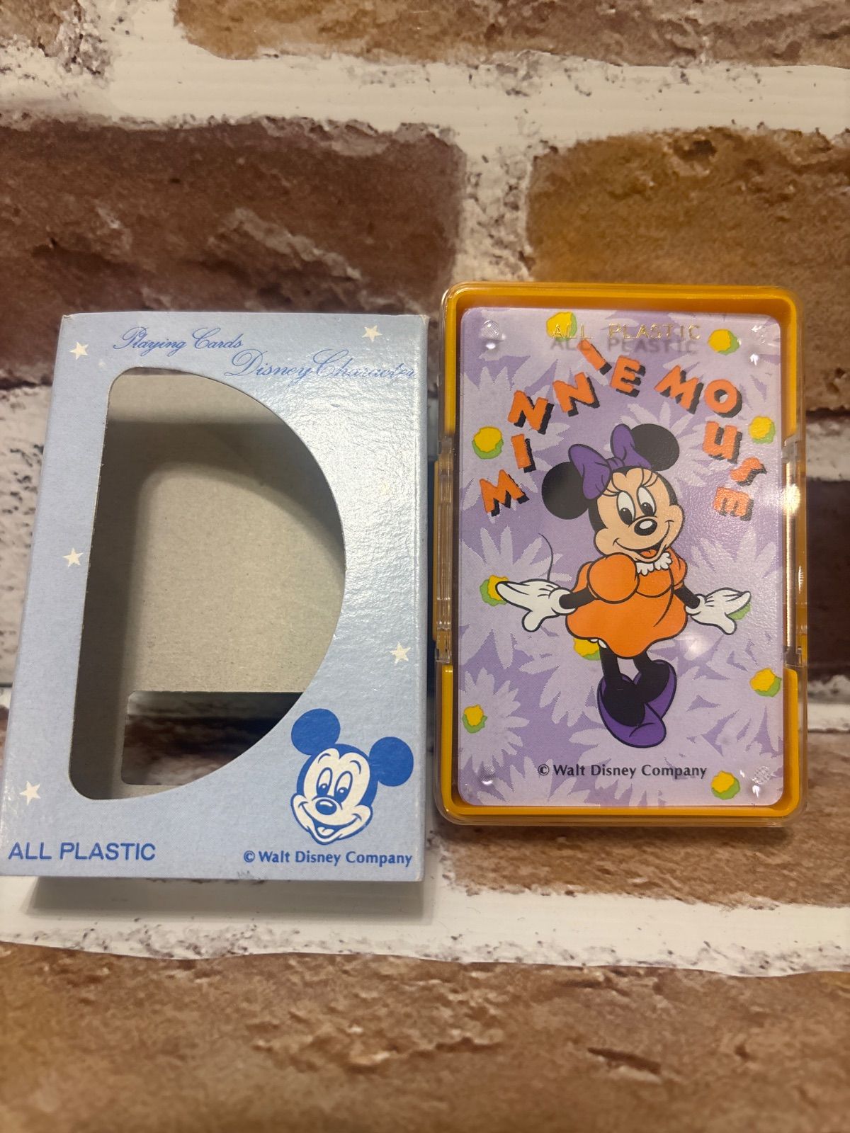 新品・未開封】ディズニー レトロ トランプ オールプラスチック