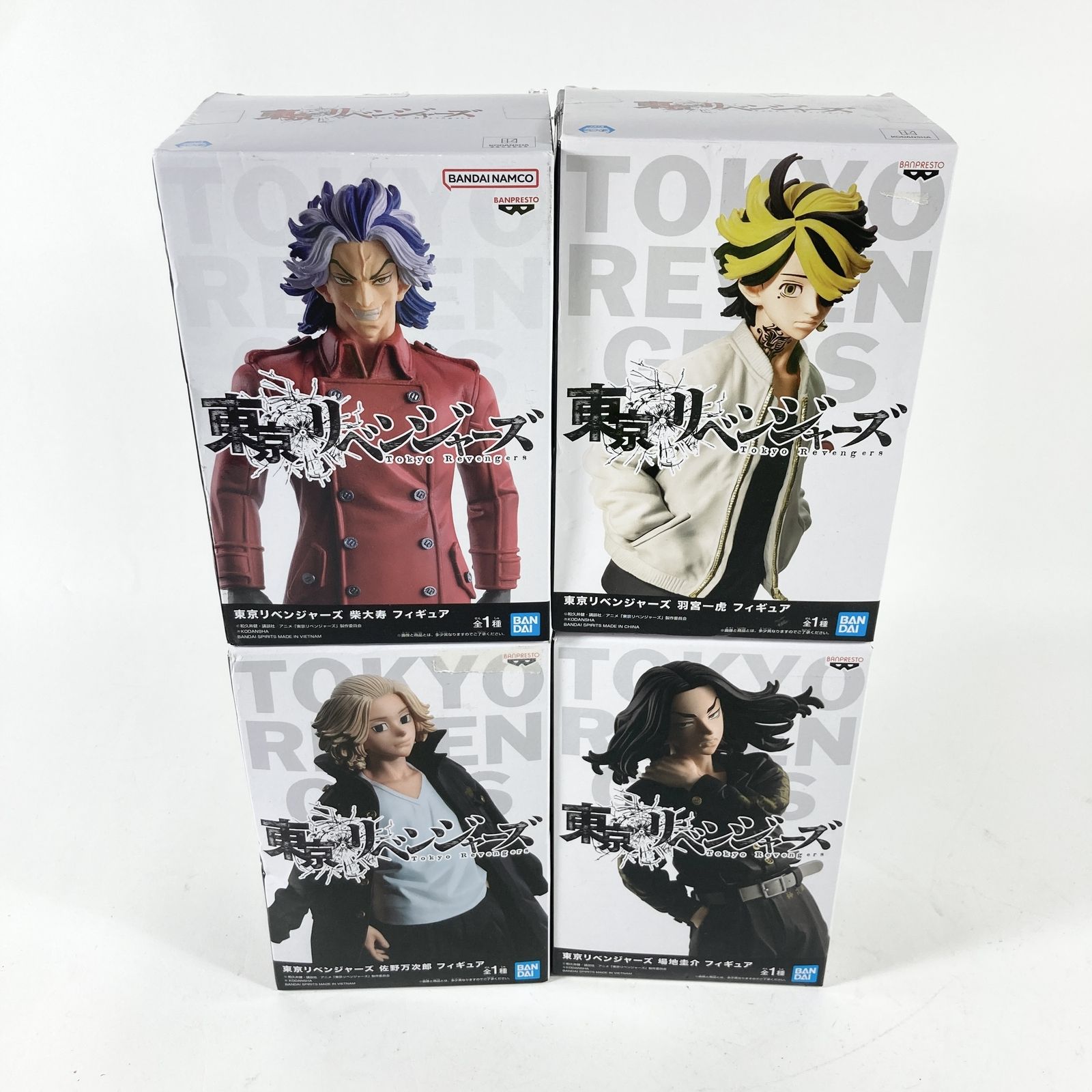 Tokyo Revengers Figure 4 Piece Summary Product Shiba Daiju Hammiya Ichitora Sano Manjuro Mikey Banji Keisuke Toban Presto Prize Current Item 1kg