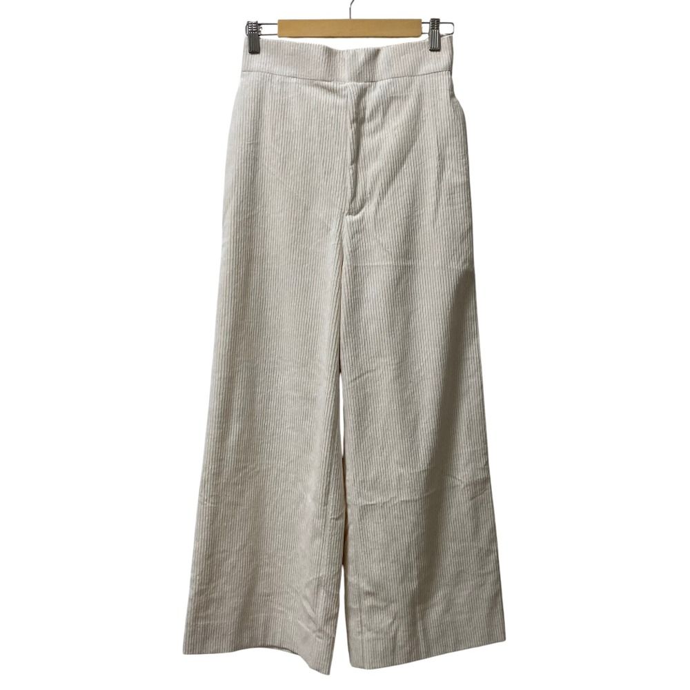 未使用 25AW shirocon yori シロコン ヨリ チャンキーコーデュロイパンツ SC22-25027AW サイズ38 ホワイト レディース 古着 中古 USED
