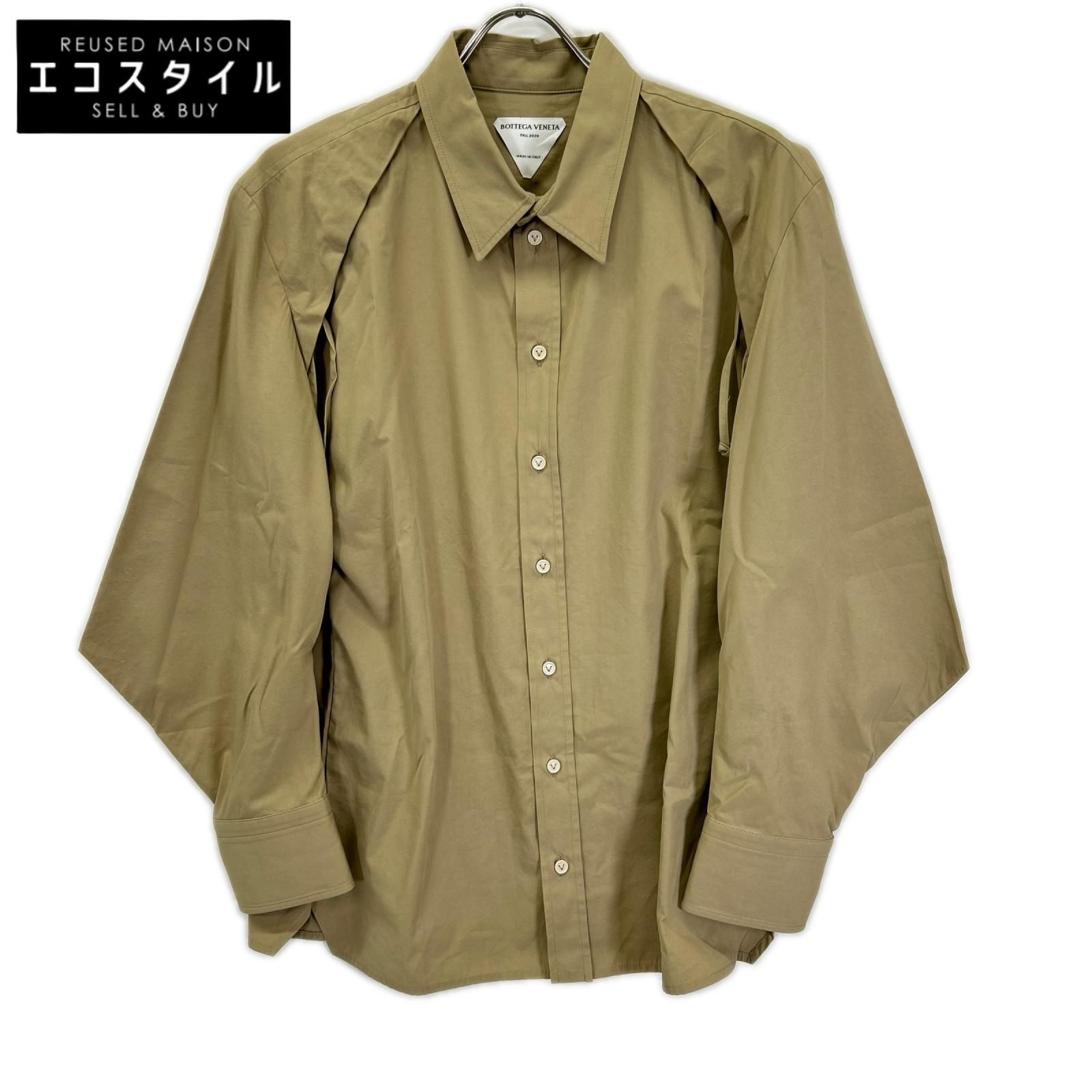 BOTTEGA VENETA　ボッテガヴェネタ　ベージュ 638350 長袖シャツブラウス　40 23,352円